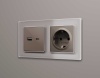 Лицевая панель розетки AMBRELLA VOLT AP6370