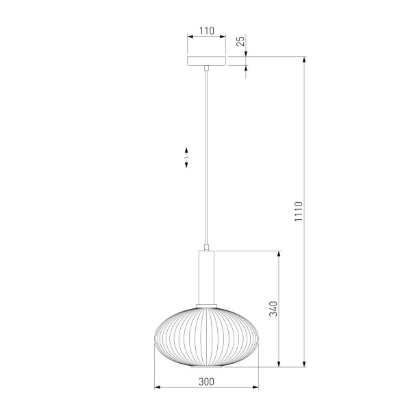 Подвесной светильник Eurosvet 50183/1 дымчатый