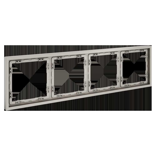 Рамка пластиковая Voltum S70 на 4 поста, (кашемир) VLS100403