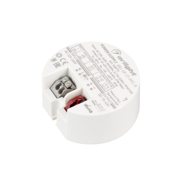 Блок питания Arlight ARJ-SP-27-PFC-R (27W, 15-42V, 0.6-0.65A) 048772