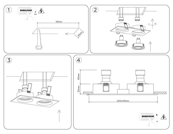 Встраиваемый точечный светильник  Ambrella light TECHNO SPOT TN102760