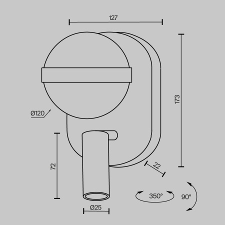 Бра Maytoni MOD441WL-L8BS3K