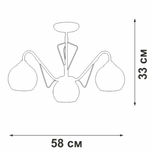 Потолочная люстра Vitaluce V3951-7/3PL