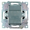 Выключатель двухклавишный Stekker Катрин черный GLS10-7104-05 39606