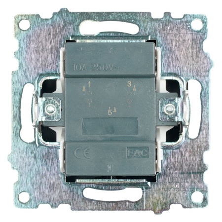 Выключатель двухклавишный Stekker Катрин черный GLS10-7104-05 39606