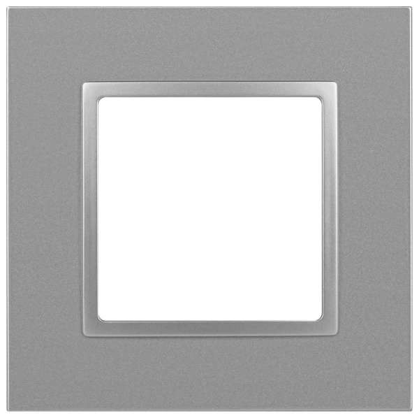 Рамка для розеток и выключателей ЭРА Elegance 14-5011-03 Classic, на 1 пост, алюминий Б0060573