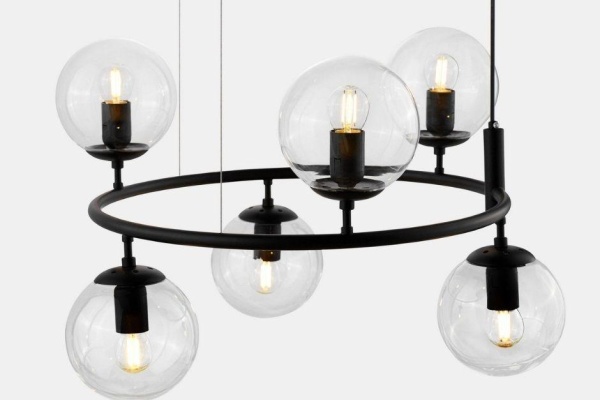 Подвесная люстра Lumina Deco Ceredo LDP 6034-6 RND BK