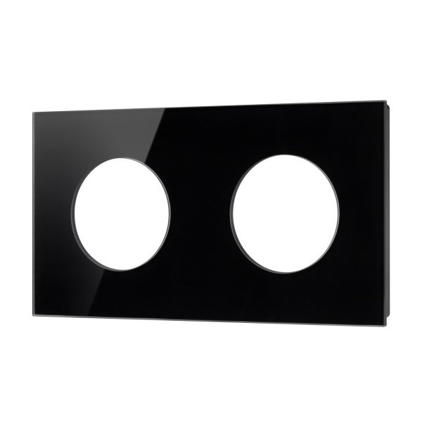 Рамка стеклянная FRM-GLARE-GC-2-BK Arlight 043836