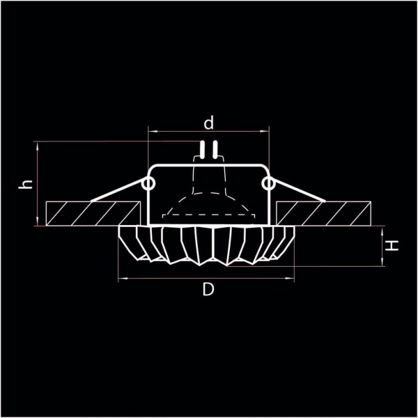 Встраиваемый светильник Lightstar Solo Ray 002120