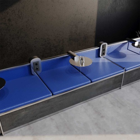 Светорегулятор встраиваемый Voltum S70 поворотно-нажимной 600 Вт, (черный матовый) VLS070308