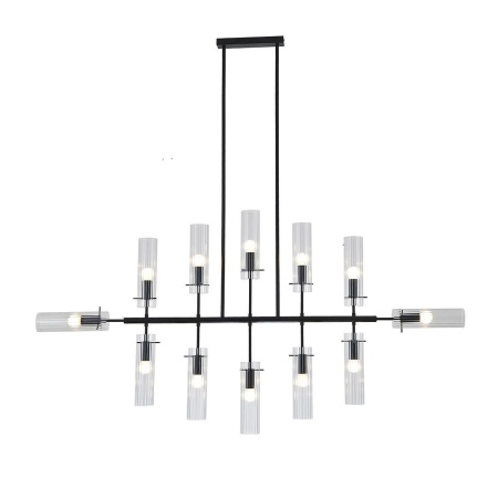 Подвесная люстра Indigo Saetta 11053/12R Black V000566