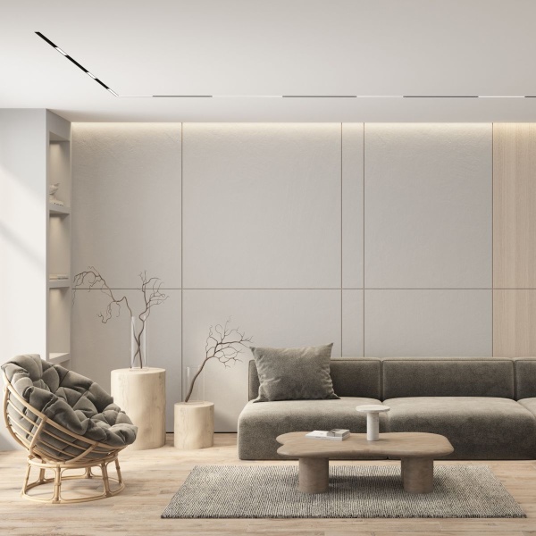 Трековый светодиодный светильник Denkirs Simple Linear DK8105-BK