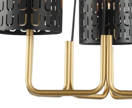 Подвесная люстра Lumien Hall Ноэль 4005/3P-GD-BK