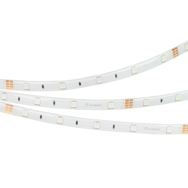 Светодиодная влагозащищенная лента Arlight 7,2W/m 30LED/m 5060SMD разноцветная 5M RTW-SE-B30-10mm 24V RGB 021732(2)