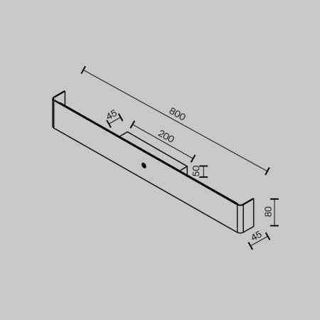 Бра Maytoni MOD492WL-L16BK