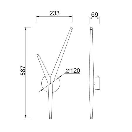 Настенный светильник Mantra Arrecife 9230