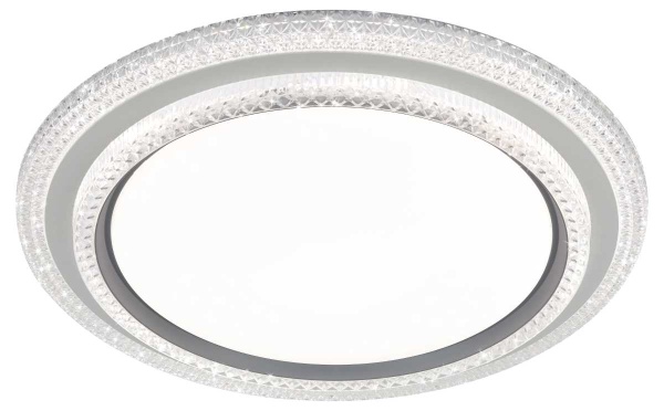 Светильник потолочный светодиодный ЭРА SPB-6 Sunny 86W-3K-6,5K-RC WH+GR с ДУ Б0070185