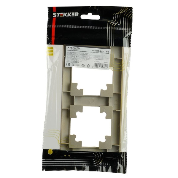 Рамка 2-постовая Stekker Катрин золото PFR00-7002-08 49607