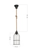 Подвесной светильник Toplight Alfreda TL1601H-01BK