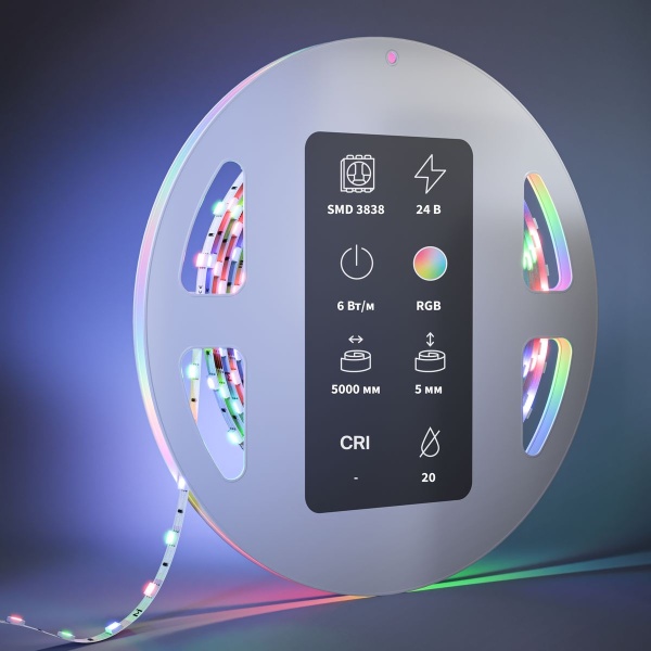Светодиодная лента 6W/m 60LED/m 3838SMD RGB/RGBW 5M 201129