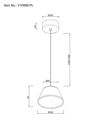 Подвесной светодиодный светильник Moderli Atla V10888-PL