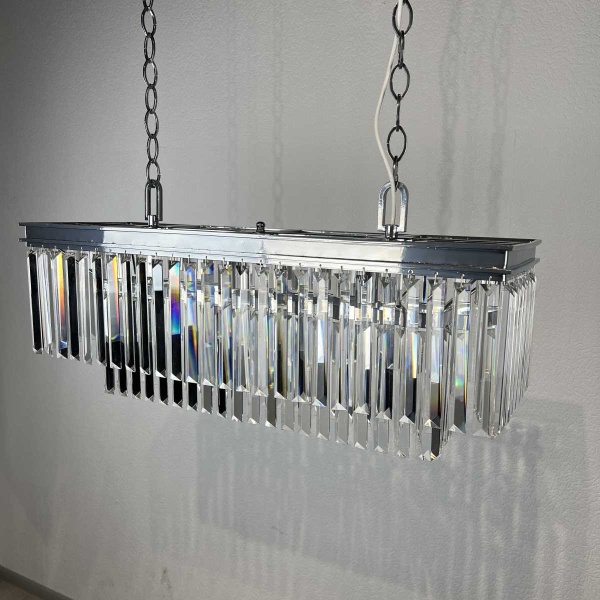 Подвесная люстра Imperium Loft Rh 1920S Odeon Clear Glass Fringe Chrome 228792-22