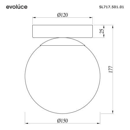 Настенно-потолочный светильник Evoluce Acini SL717.501.01