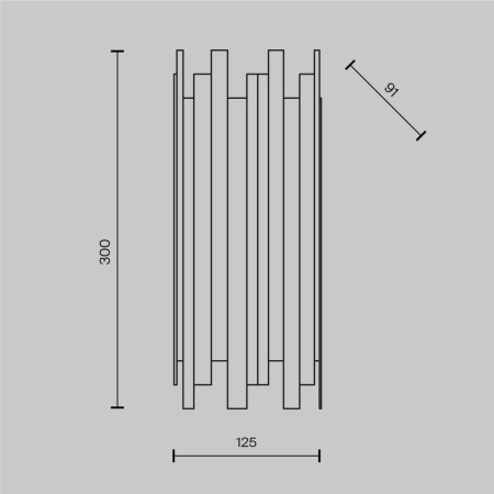 Настенный светильник Maytoni Coliseo MOD136WL-01BS