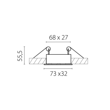 Светильник встраиваемый Guarda Lightstar 080146