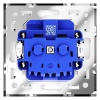 Розетка встраиваемая Voltum S70 с заземлением 16А, (кашемир) VLS040103