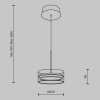 Подвесной светодиодный светильник Maytoni Dress code MOD348PL-L14BBS3K