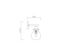 Бра Freya Circle FR5183WL-01G