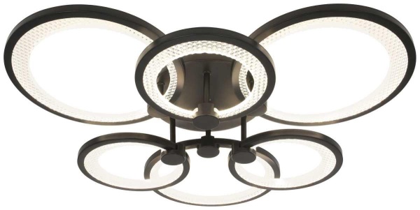 Светильник потолочный светодиодный ЭРА Модерн С ДУ Odry CLL-1-117-RC BK Б0069752