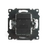 Выключатель двухклавишный Stekker Катрин золото GLS10-7104-08 49216
