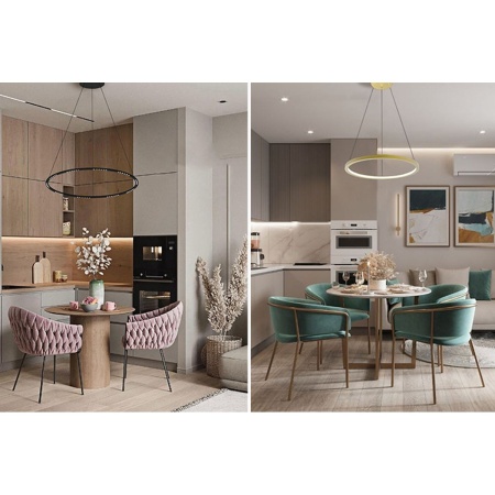 Подвесной светодиодный светильник Italline IT013-6022 black 3000K