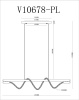 Подвесной светодиодный светильник Moderli True V10678-PL