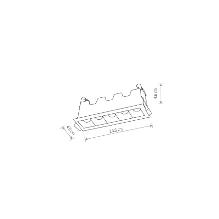 Встраиваемый светильник Nowodvorski Mini Led White/Black 10043