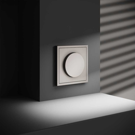 Светорегулятор встраиваемый Voltum S70 поворотно-нажимной 600 Вт, (кашемир) VLS070303