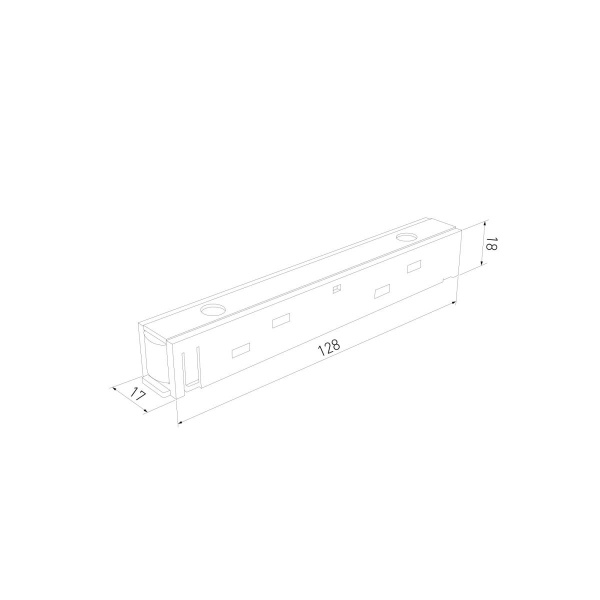 Прямой коннектор белый Elektrostandard 95135/00_система Слим a072618