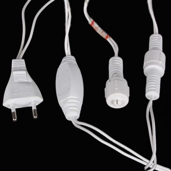 Cветодиодная гирлянда Sneha бахрома 230V теплый белый мерцающий A-056R WW/W FLASH