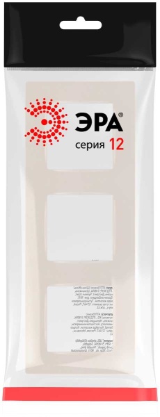 Рамка для розеток и выключателей ЭРА Серия 12 12-5203-15 на 3 поста, Классик, перламутр Б0067786
