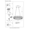 Подвесной светодиодный светильник Crystal Lux Musika SP70W Led Chrome