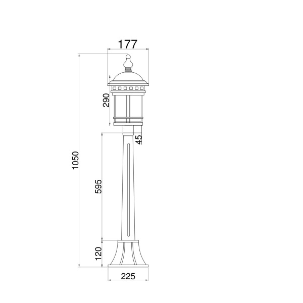 Уличный светильник Maytoni Salamanca O031FL-01BR