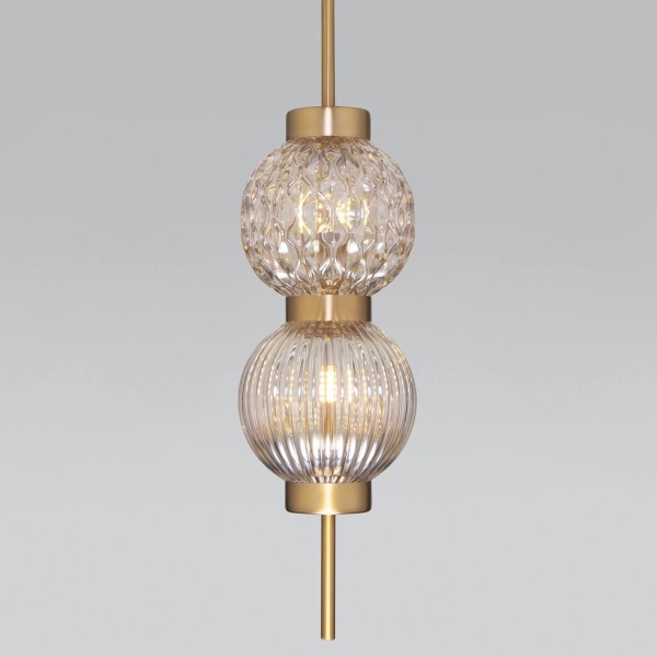 Подвесной светильник Eurosvet Plaza 50186/2 латунь