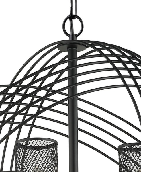 Подвесная люстра Lumien Hall Эос 4014/6P-BK-CR