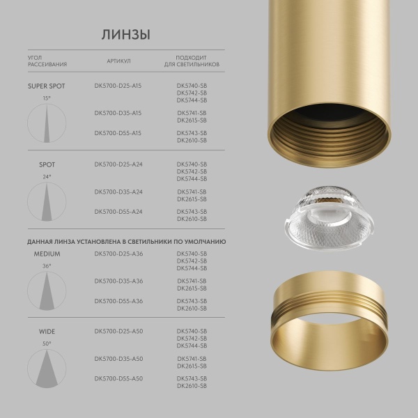 Трековый светодиодный светильник Denkirs Shine Spot DK5744-SB