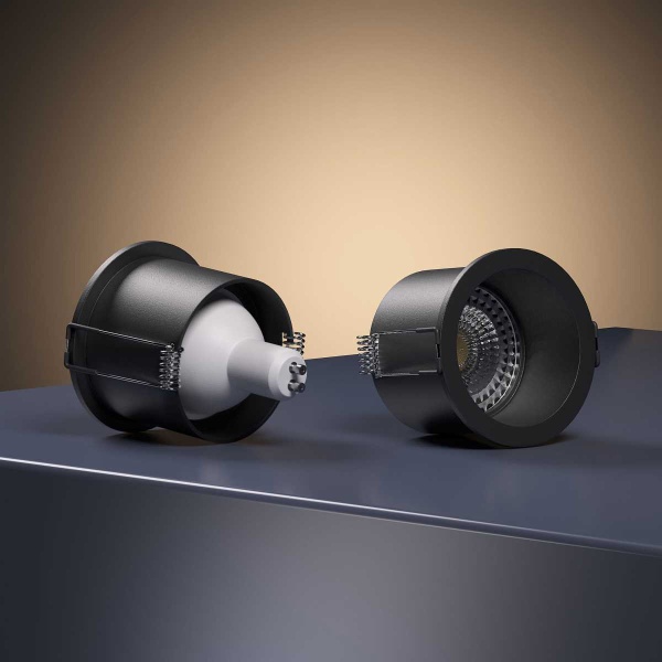 Встраиваемый светильник Elektrostandard Moll 25002/01 GU10 черный a064242