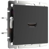 Розетка HDMI Werkel черный матовый W1186008 4690389157066