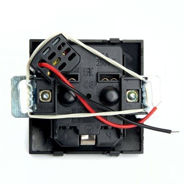 Розетка 2P+PE Stekker Эрна с USB черный PST16-9111-03 49155