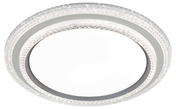 Светильник потолочный светодиодный ЭРА SPB-6 Sunny 86W-3K-6,5K-RC WH+GR с ДУ Б0070185